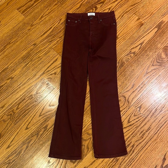 Pistola Woman’s Maroon Jeans Size 24 - Picture 2 of 6